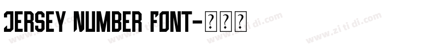 Jersey Number Font字体转换
